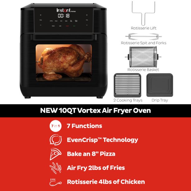 Instant Pot Vortex 10Qt Air Fryer Backofen