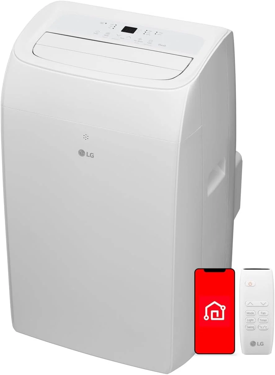 LG 8,350 BTU (DOE) / 12,000 BTU (ASHRAE) Smart Portable Air Conditioner, Cools 350 Sq.Ft. (14