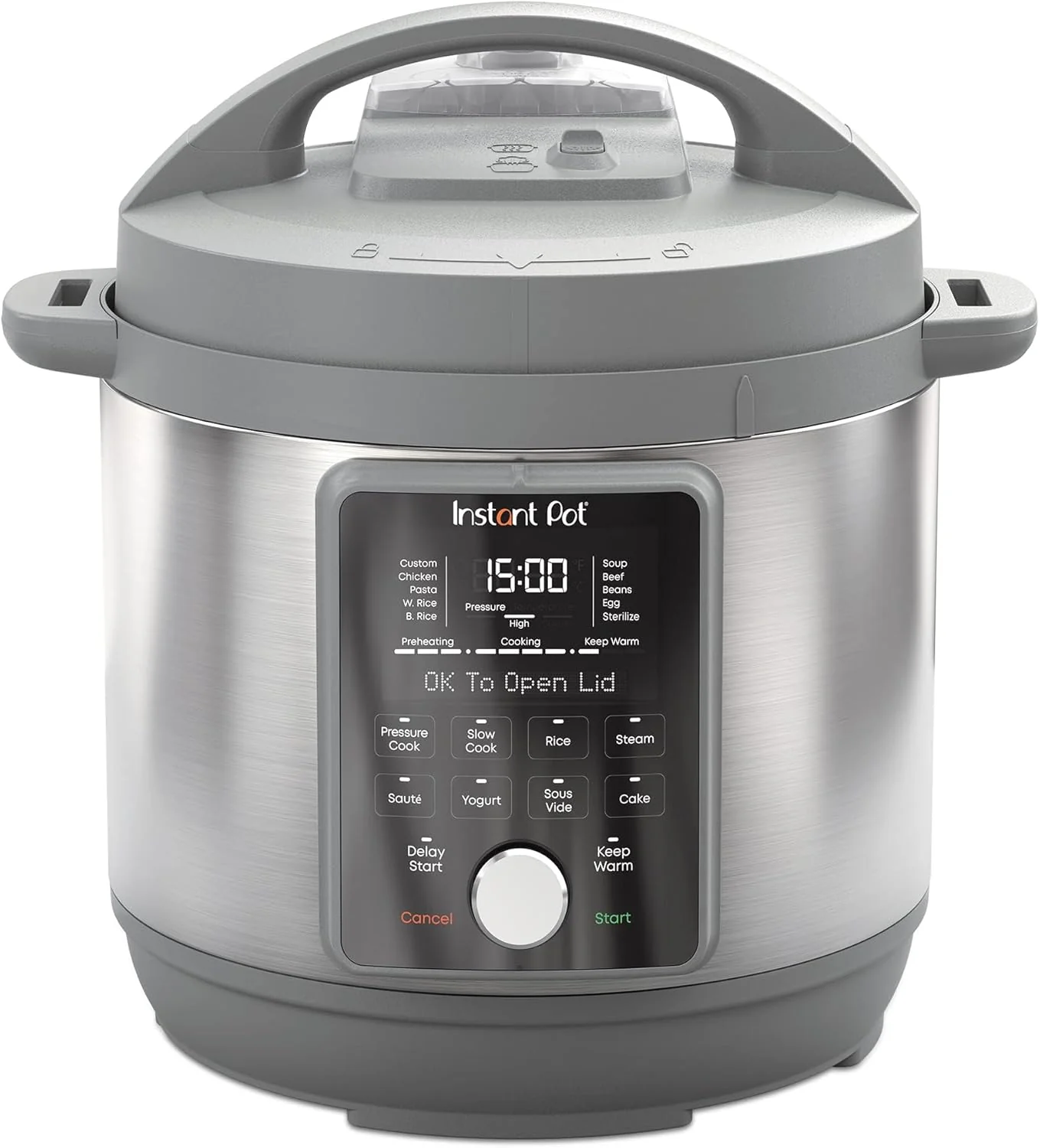 Instant Pot 8-Quart Whisper Quiet 9-in-1 Electric Pressure Cooker Slow Rice Cooker Steamer