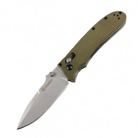Ganzo F704 KNIFE Steel Folding Pocket Knife – Camu Green