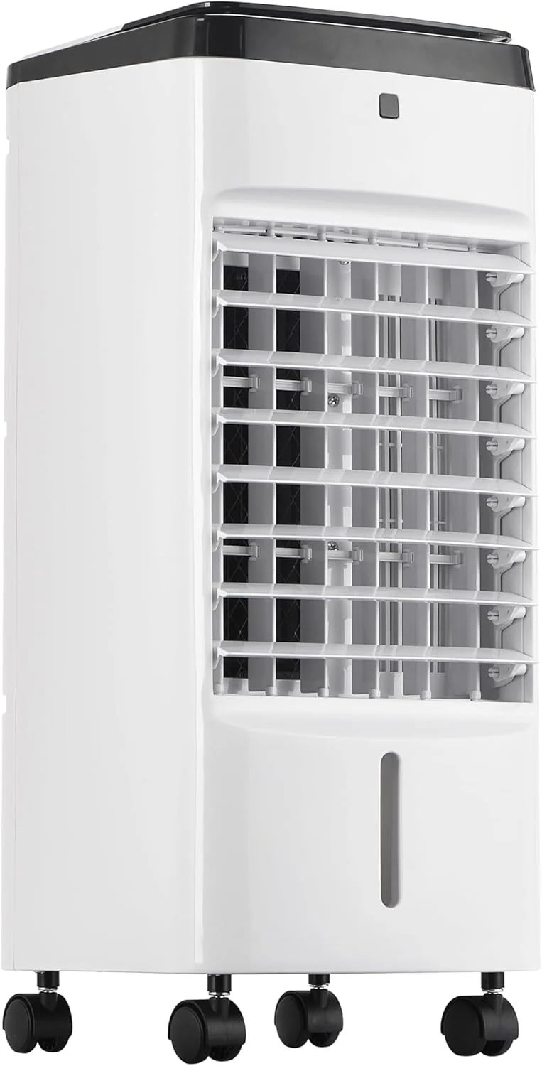 Uthfy Portable Air Conditioners, 3 IN 1 Evaporative Air Cooler with Detachable Water Tank, 6 Ice Packs, 12H Timer, 120° Oscillation, Remote, 3 Speeds, 4 Modes, Swamp Cooler for Bedroom, Office