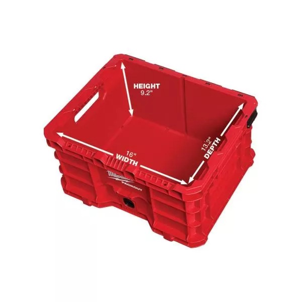 PACKOUT 20 IN. 2-WHEEL UTILITY CART WITH LARGE TOOL BOX AND CRATE (3-PIECE)